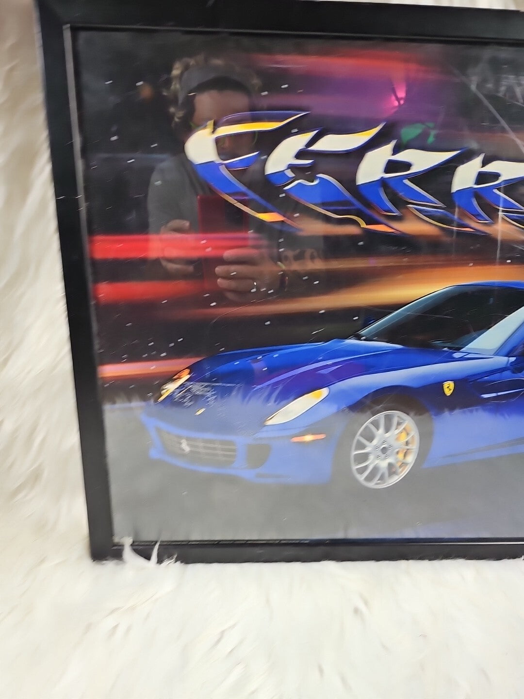 2007 - Scholastic Book Fair: Ferrari Wall Poster Tangerine Press 18" x 24", Framed