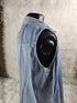 Vintage Unbranded Women's Embroidery Denim Vest Button Down Garden Lady Distress