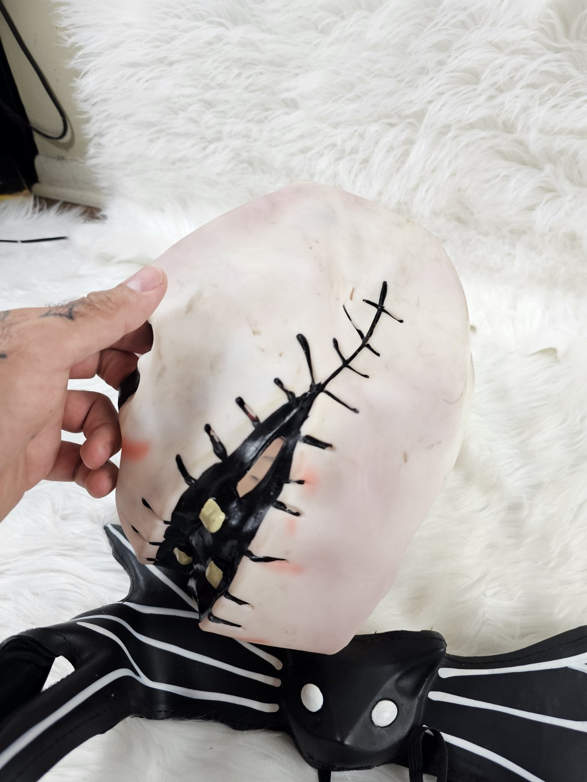 2002 - Jack Skellington Mask Disney Halloween Nightmare Before Christmas Latex