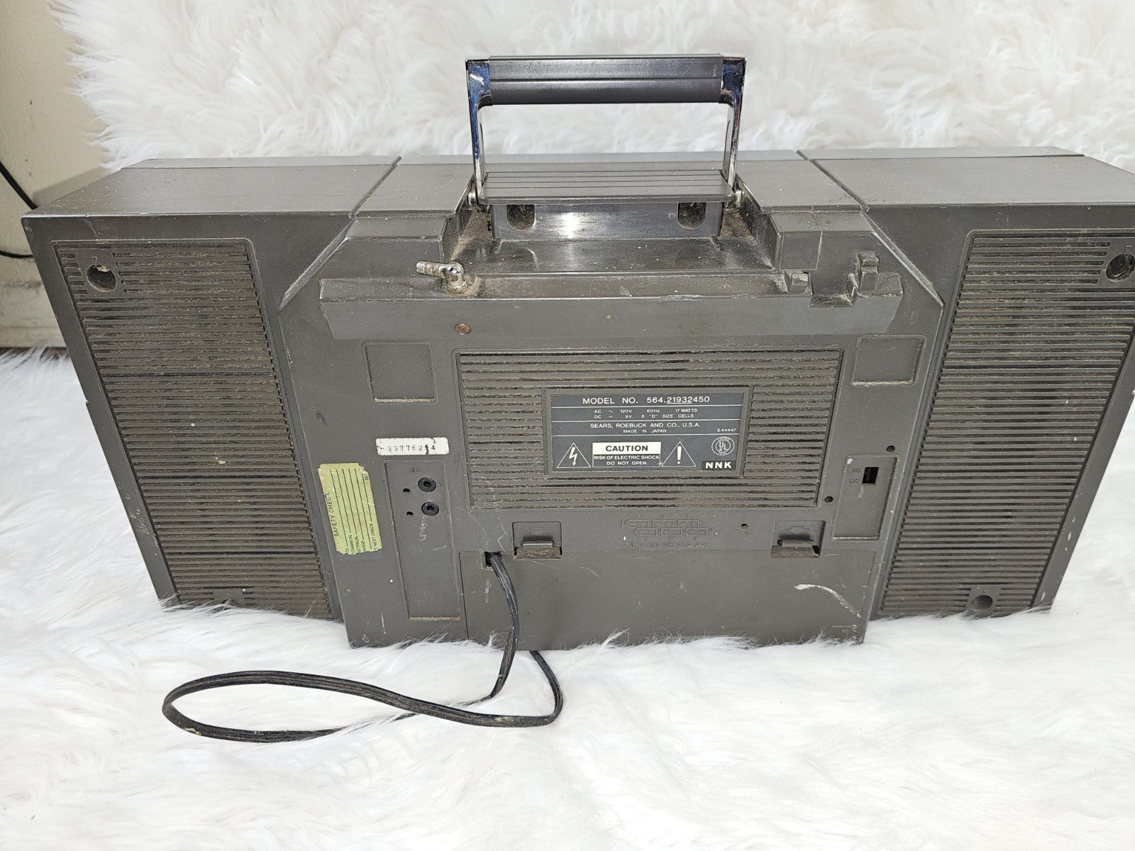 Sears SR 3000 Series Model 564.21932450 Boombox Cassette AM/FM Stereo
