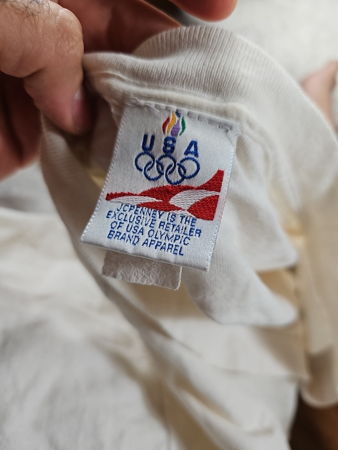 1992 - USA Olympics T-Shirt JC Penny Shirt Single Stitch One Size, Large