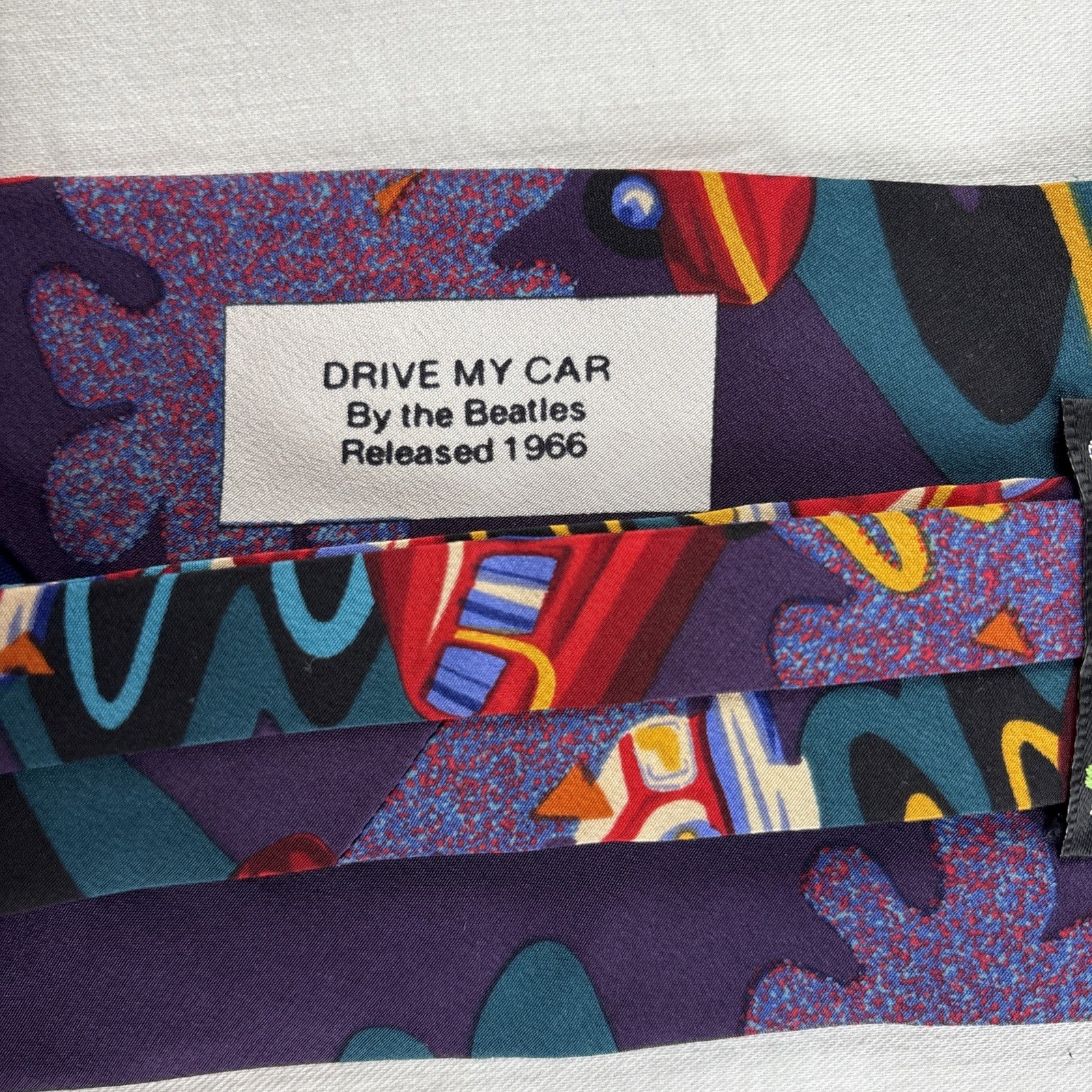 1990s - Beatles Drive My Car & Mystery Tour 54” Silk Ties