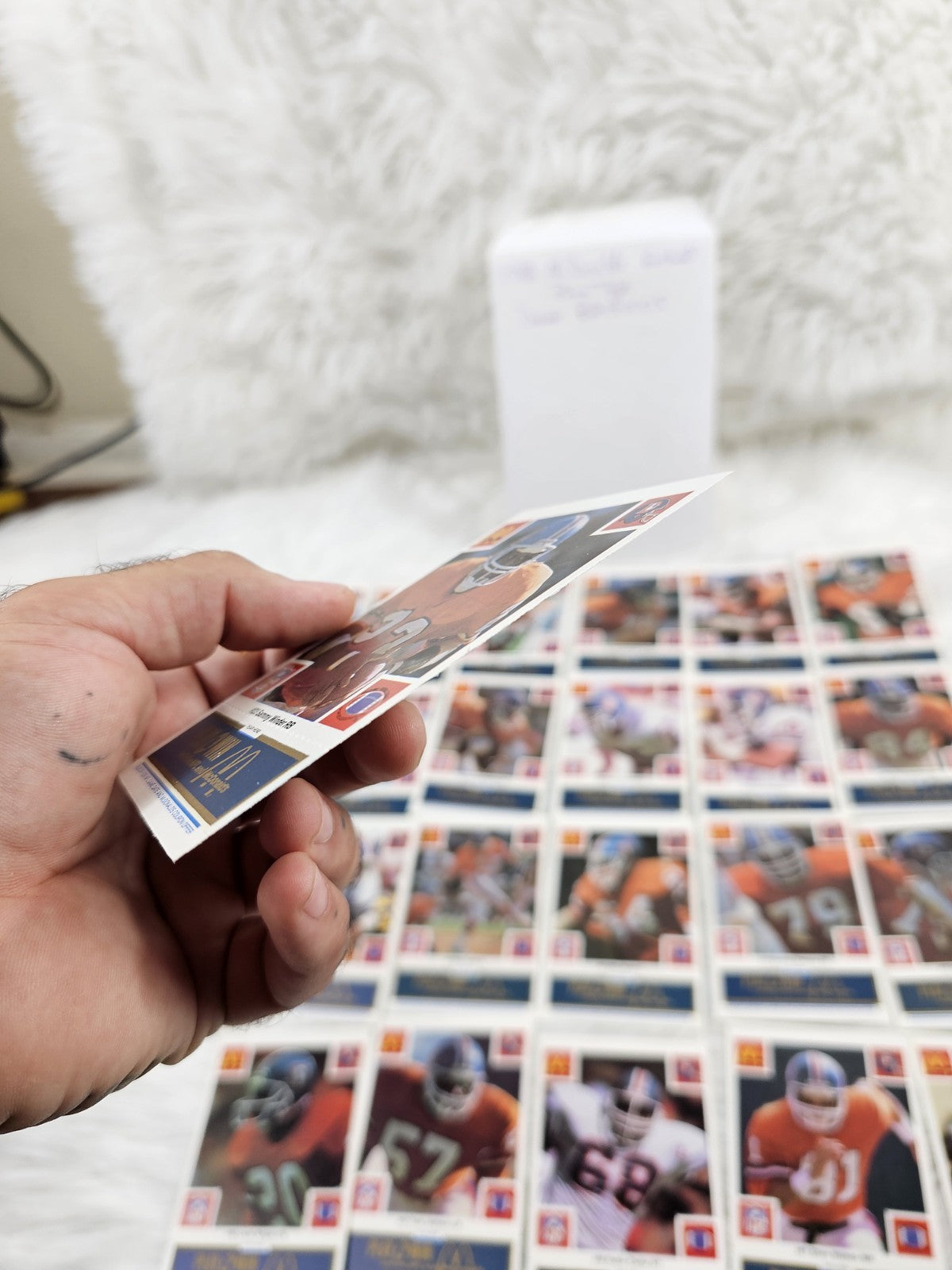 1986 - McDonald's Cards Denver Broncos Set of (24) Blue Tab - Unscratched MINT CONDITION