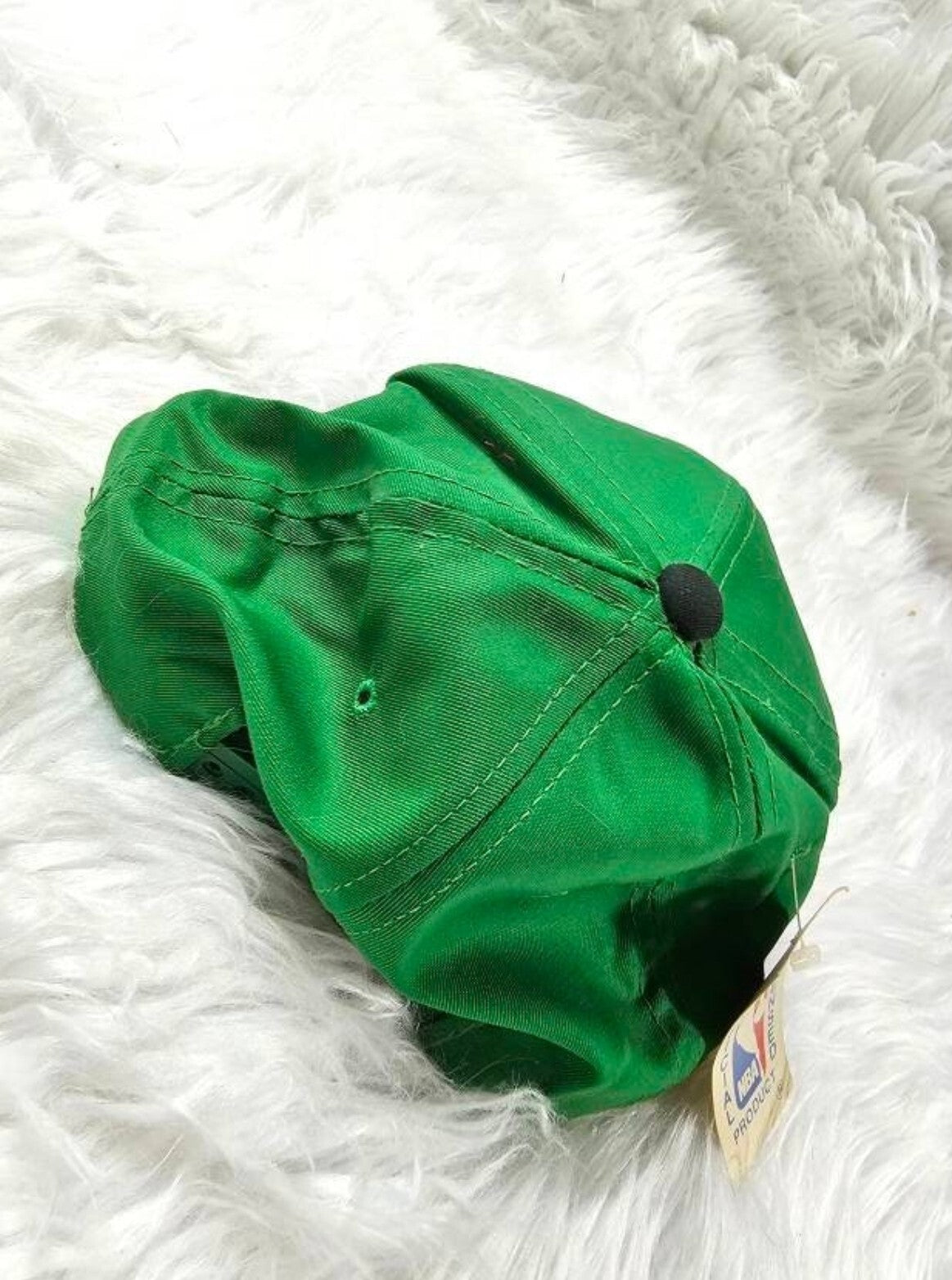 NWT Vintage 90s Boston Celtics Youngan Triangle Logo Snapback Hat Cap NBA - New