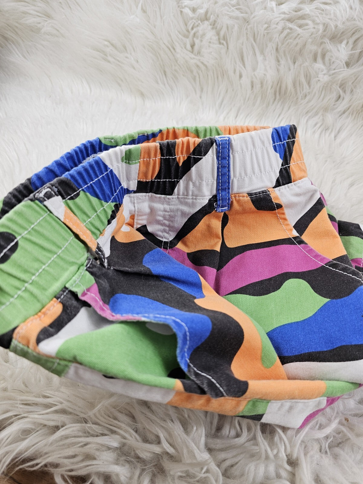 1990s - Women's Havana Camo Funky Stretch Cargo Pants Multicolor, Size: 5/27