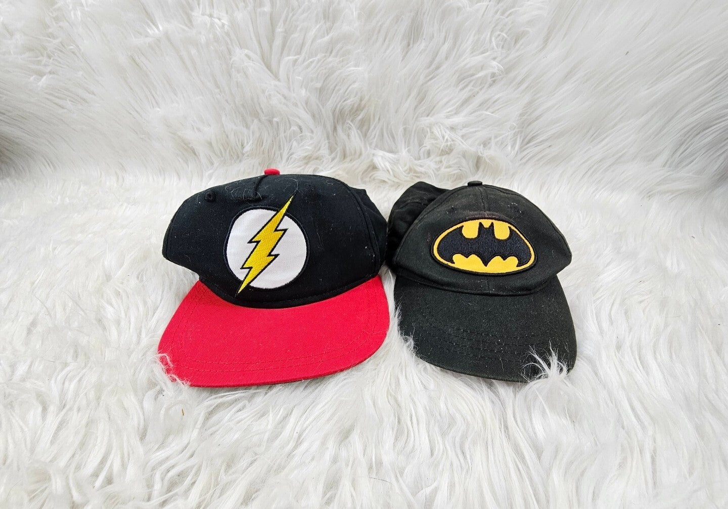 1991 - Batman and The Flash Snapback Hat, Yellow Black