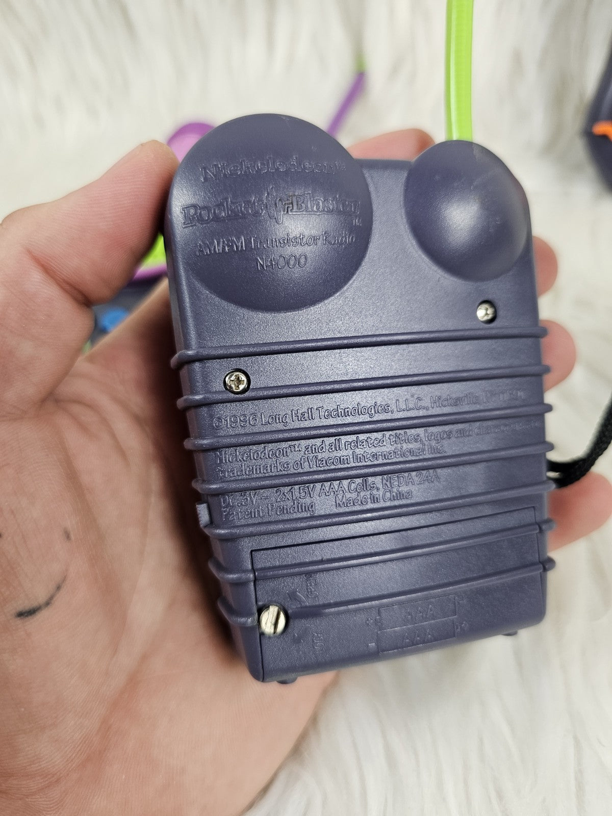 1999 - Nickelodeon Walkie Talkie NIGHT TALKER Flashlight + Pocket Blaster - RARE