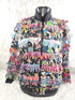 1990s - Paula Sweet Muslin Mink Floral Jacket Size Medium
