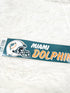1990 - 12in Miami Dolphins NFL Football Bumper Sticker Decal Team NFL