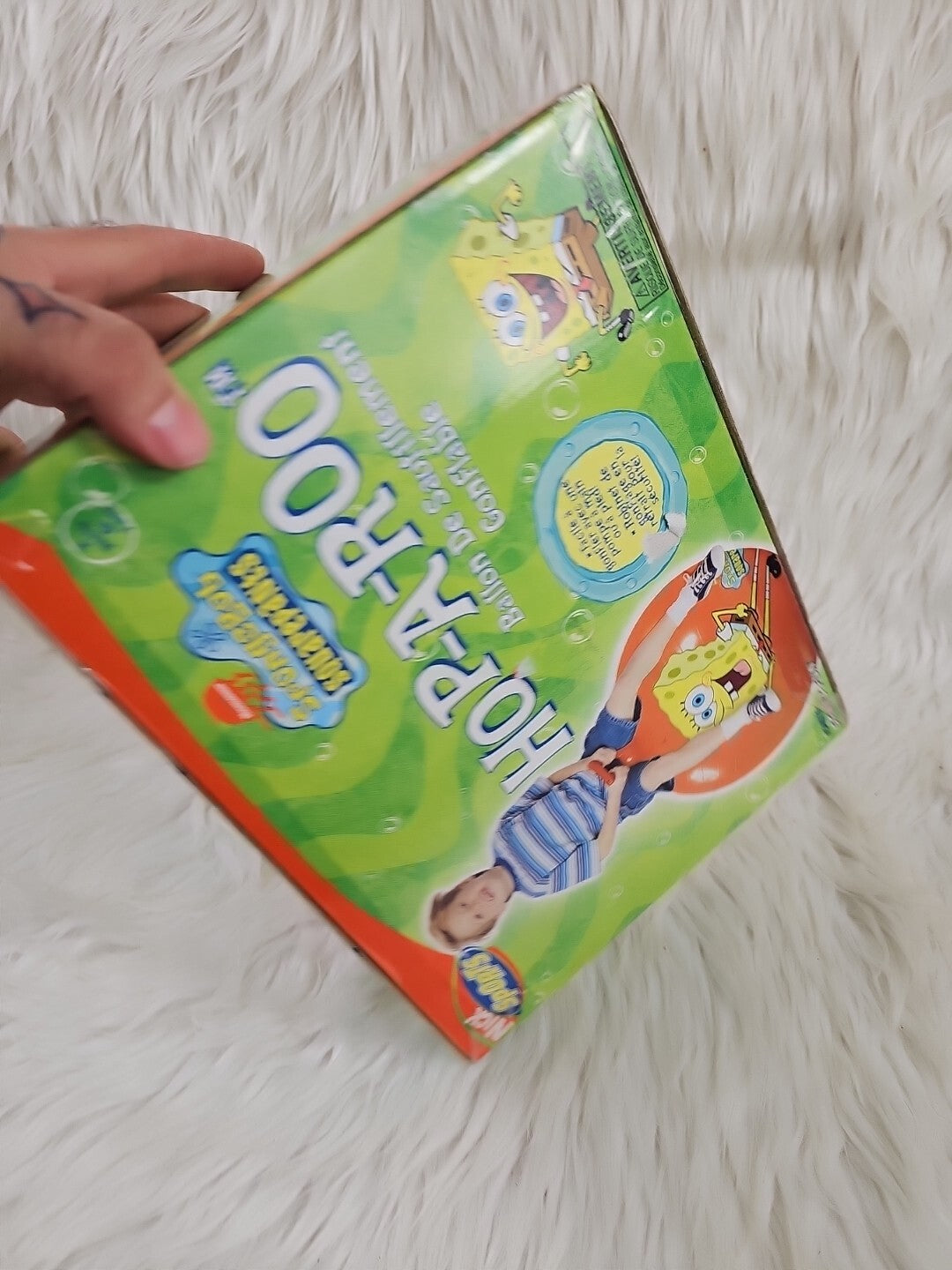2004 - Spongebob Squarepants Hop-A-Roo Inflatable Hopping Ball - Opened