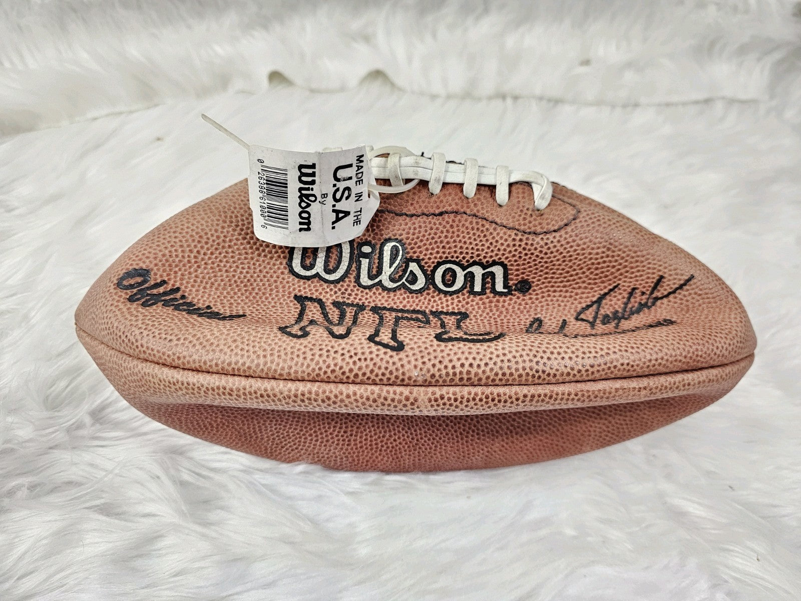 Vintage John Elway Signed Autograph Official NFL Wilson Football Paul tagliabue