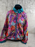 1990s - Reverseable Casual Isle Funky Colorful Windbreaker Jacket, Large