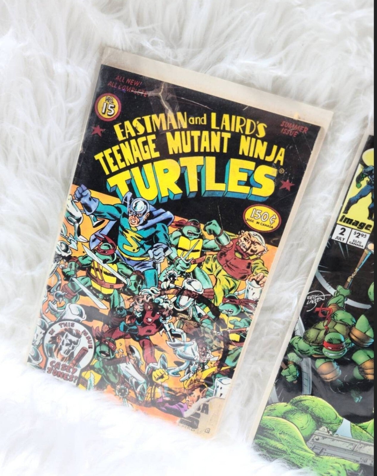 Vintage - Eastman and Laird's Teenage Mutant Ninja Turtles #15 and The Savage Drag
