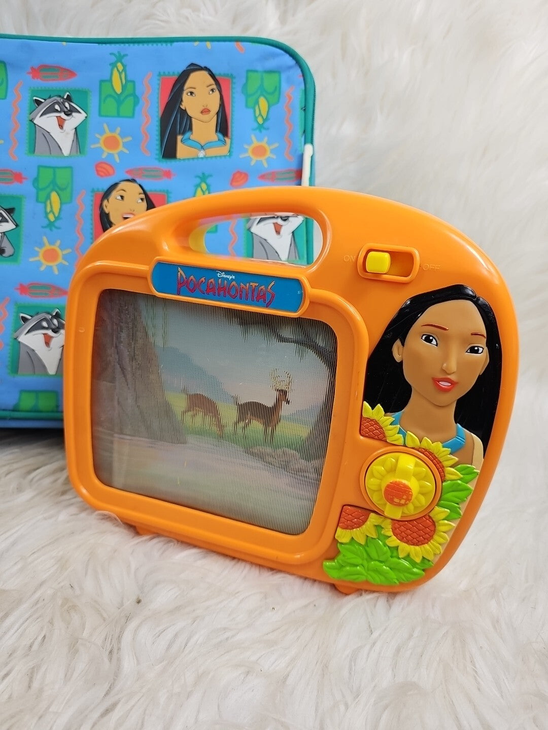 1990s - Disney Pocahontas Bundle: Suitcase, Plush, and Working Music Box