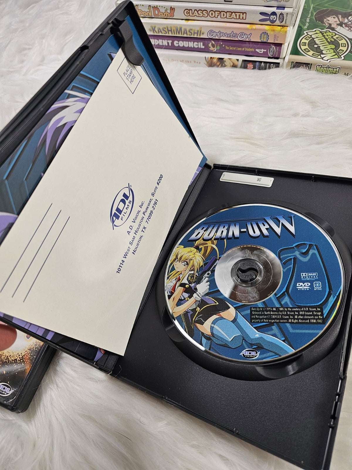 2005 - 2 Dvd Burn Up! Big Crimes Big Busts DVD Anime ADV  Scratch Free