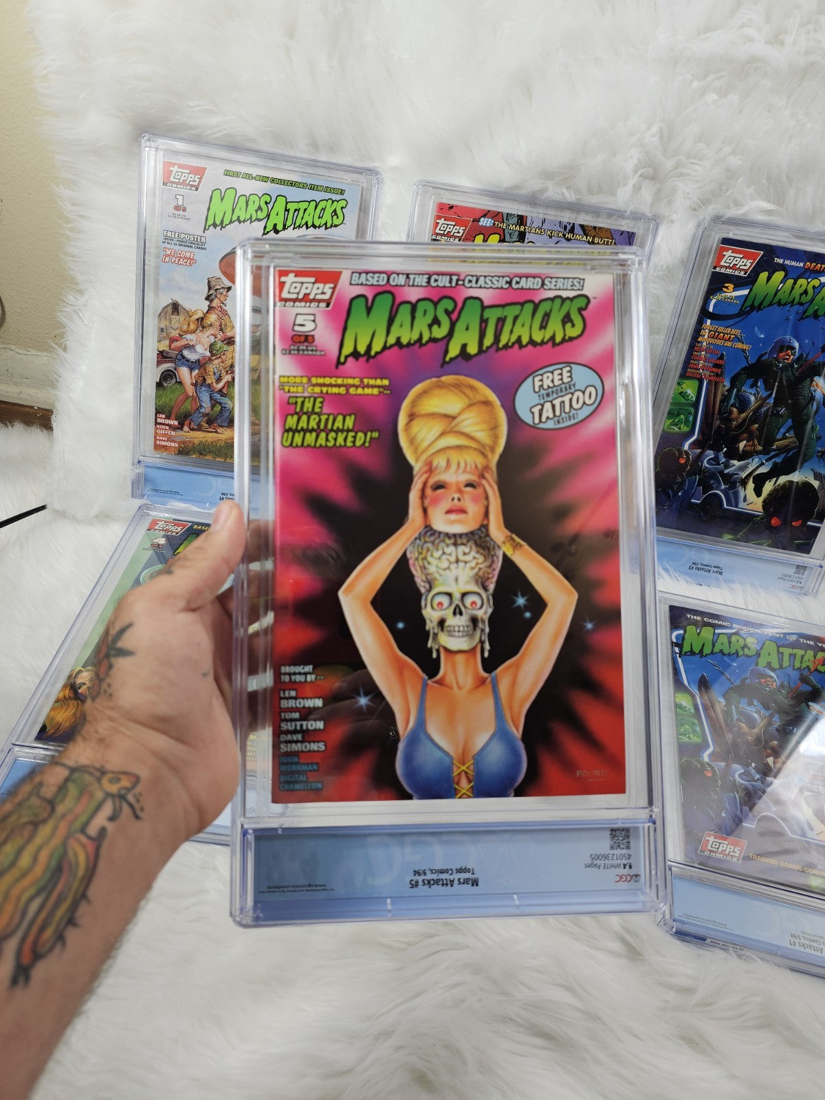 Vintage - 6 Mint Mars Attacks 1-5 CGC Comic Book + Special Edition