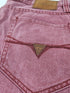 Y2K - Guess Washed Red Denim Jeans Baggy Taper Size 31 USA