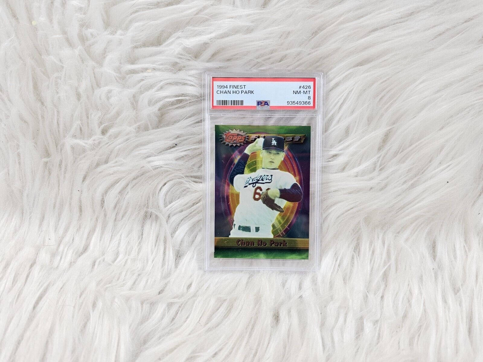 1994 Topps Finest Chan Ho Park Refractor PSA 8 Rookie Card RC Very Rare