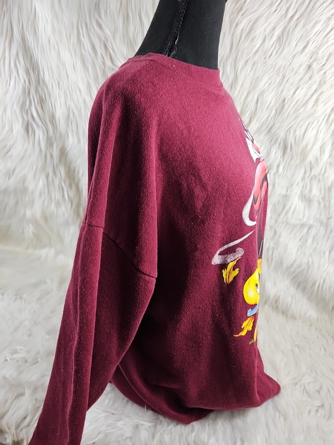 Vintage Looney Tunes Tweety Sylvester Autumn Fall Crewneck Sweatshirt Large/XL