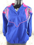 Vintage Super Lite Blue/Pink Windbreaker like jacket - Embroidery and Beaded