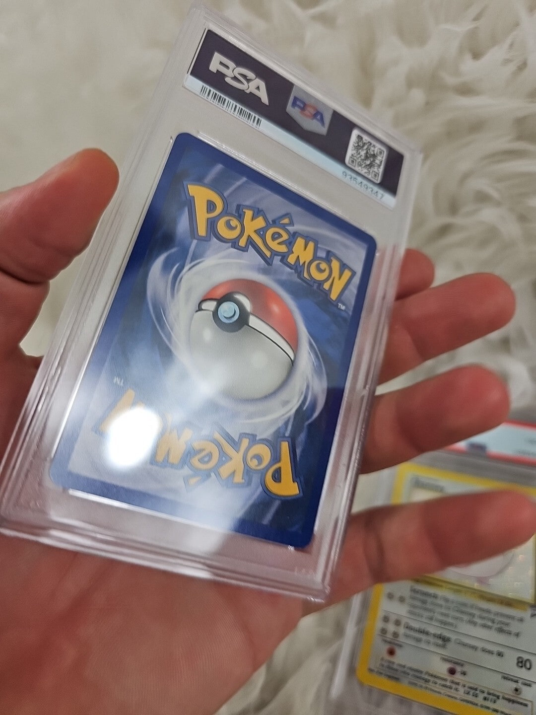 2000 - 2 Pokemon Trading Cards Base Set 2 - Chansey Holo Psa 6 - Charmander Psa 9