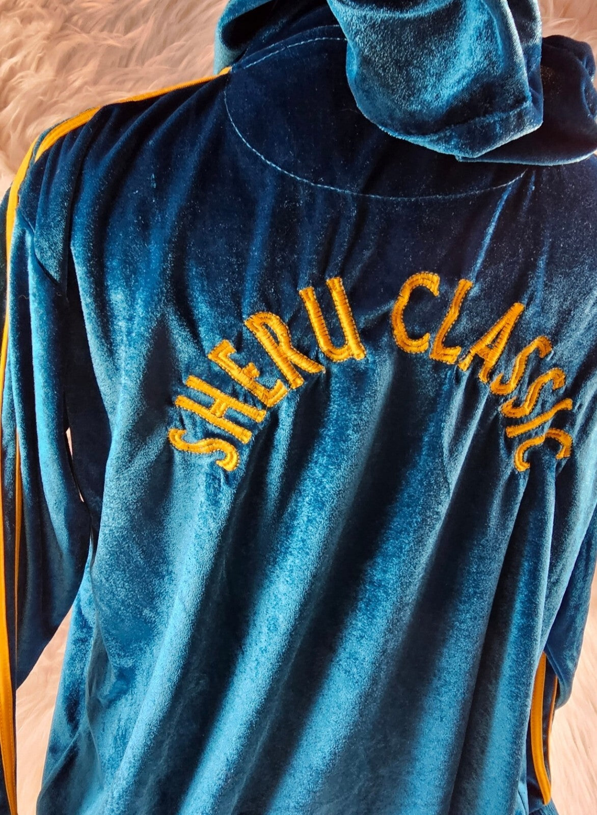 Vintage Rare IFBB Sheru Classics Jacket Mens India Small Track Fitness Blue