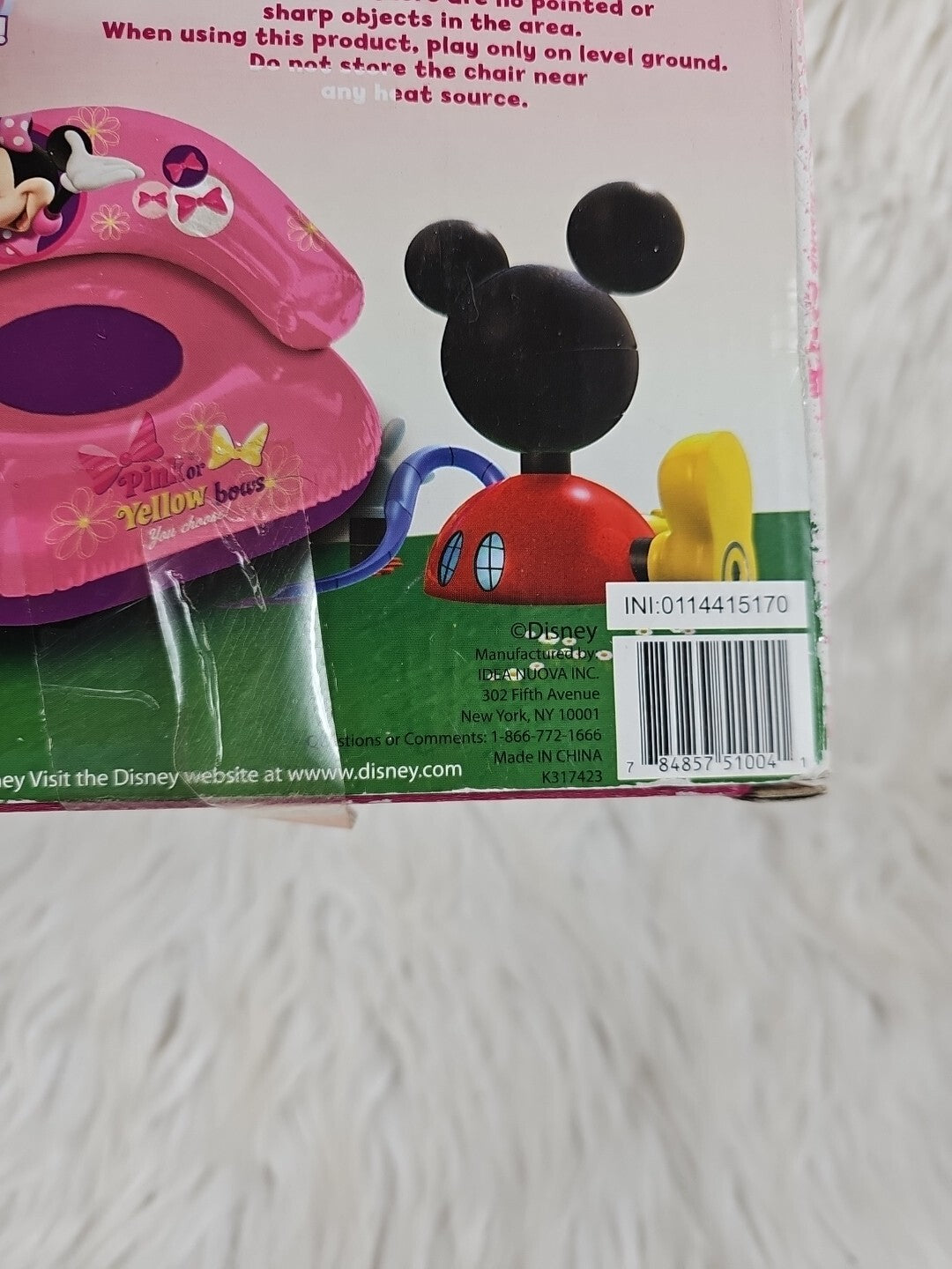 Super Rare Disney Minnie Inflatable Lounge Chair 24" x 25" x 17"