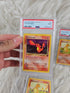 2000 - 3 Pokemon Trading Cards Base Set - Charmander Game/Rocket Mint 6,7 And 9