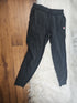 Vintage Fila Pants Kids Large Boys Black Jogger Sweatpants