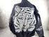 1990s - Steer Brand Tiger Varsity Jacket, Medium Black