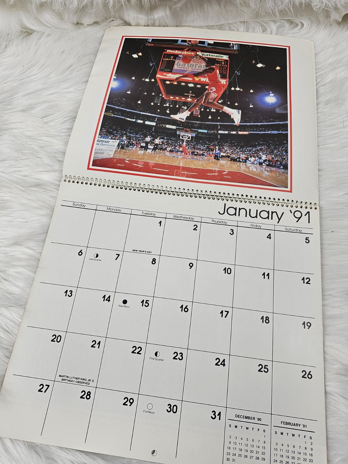 1991 - Michael Jordan Calendar - Reuse in 2030 & 2041