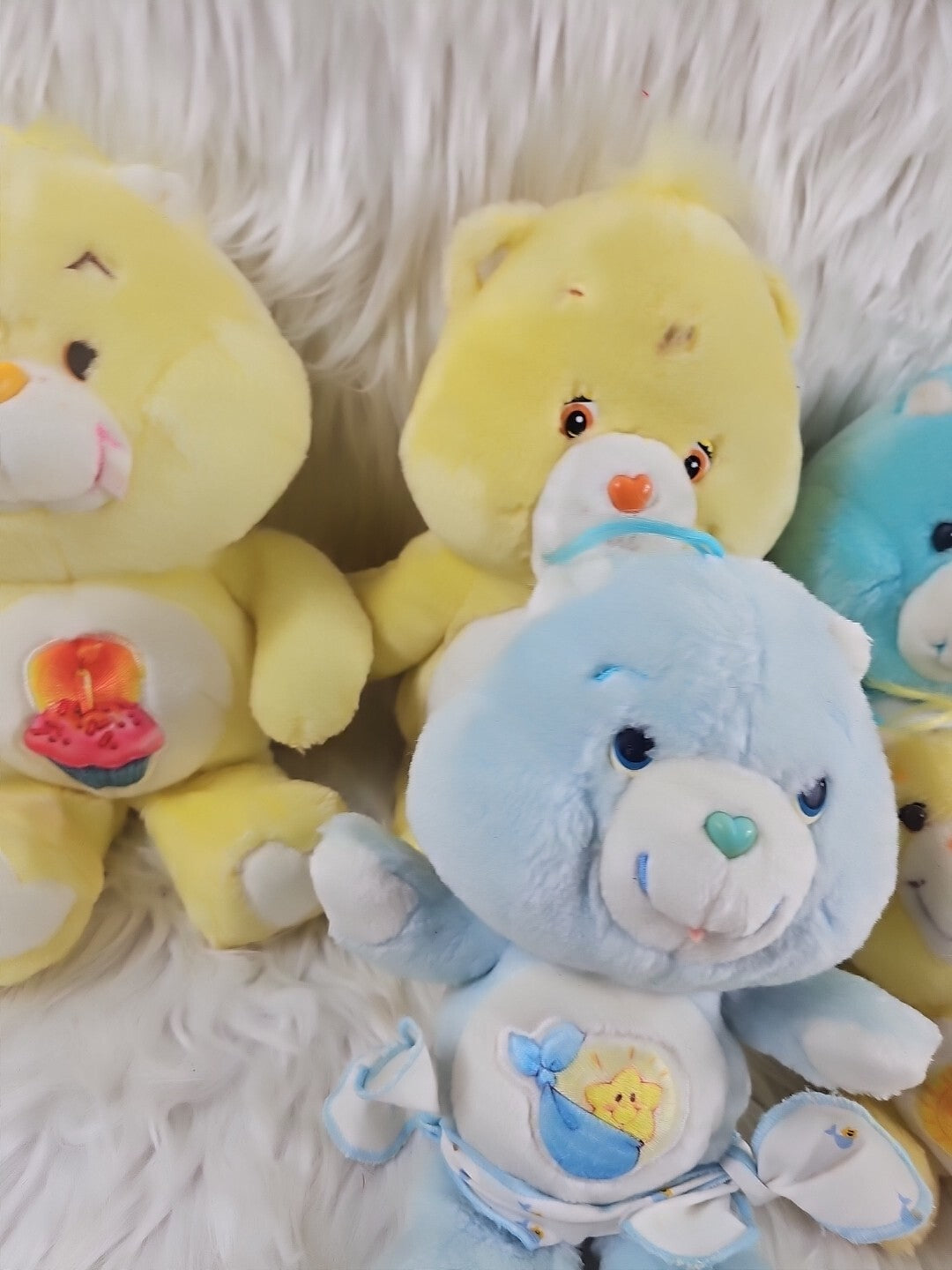 Vintage - 6 Care Bear Lot Stuffed Plush Bears