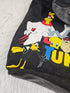 Vintage Looney Tunes WB Backpack Bag Black 90s y2K All Characters Toon Squad