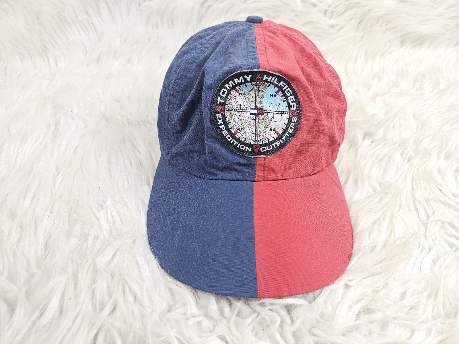 Super Rare Vintage Tommy Hilfiger Expedition Outfitters HAT - Red And Blue