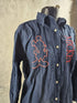 Vintage - Disney Mickey Unlimited by Jerry Leigh Appliqué Varsity Button Up