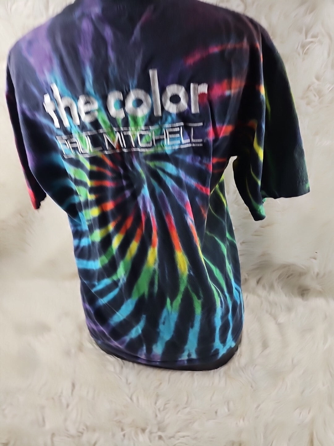 Vintage THE COLOR PAUL MITCHELL T-Shirt Sz Medium Tiedye Beautiful Colors