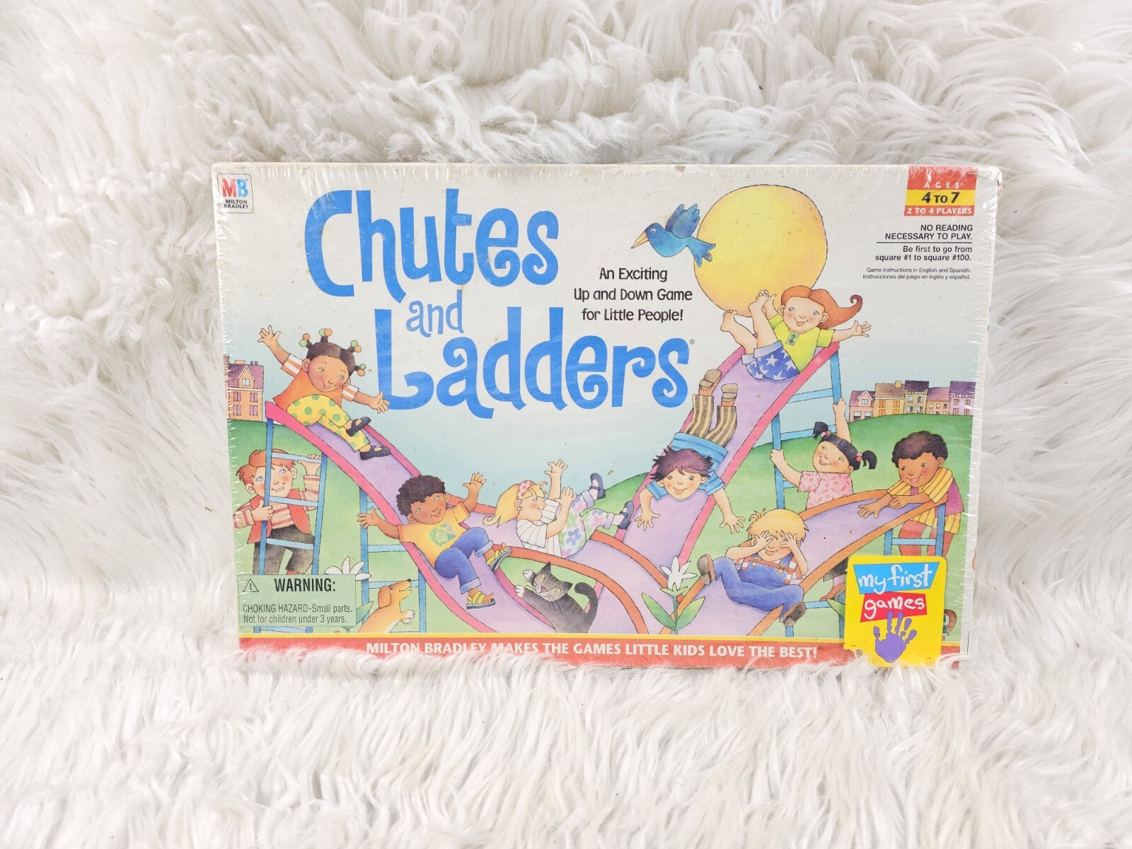 Vintage CHUTES and LADDERS 1998 Milton Bradley Board Game SEALED