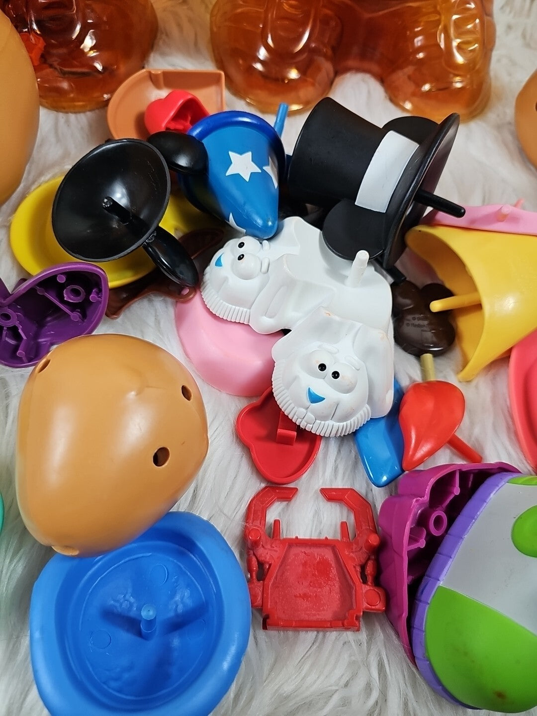 2 Vintage Mr. Potato Head Large 14" Storage Container Rare Disney Pieces 99/01