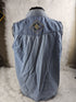 Vintage Unbranded Women's Embroidery Denim Vest Button Down Garden Lady Distress