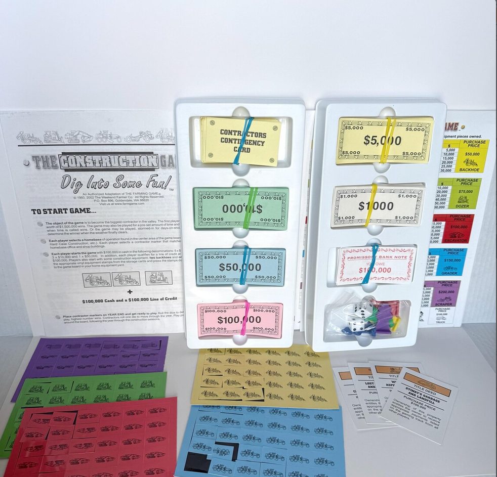 The Construction Board Game Dig Into Some Fun! 2002