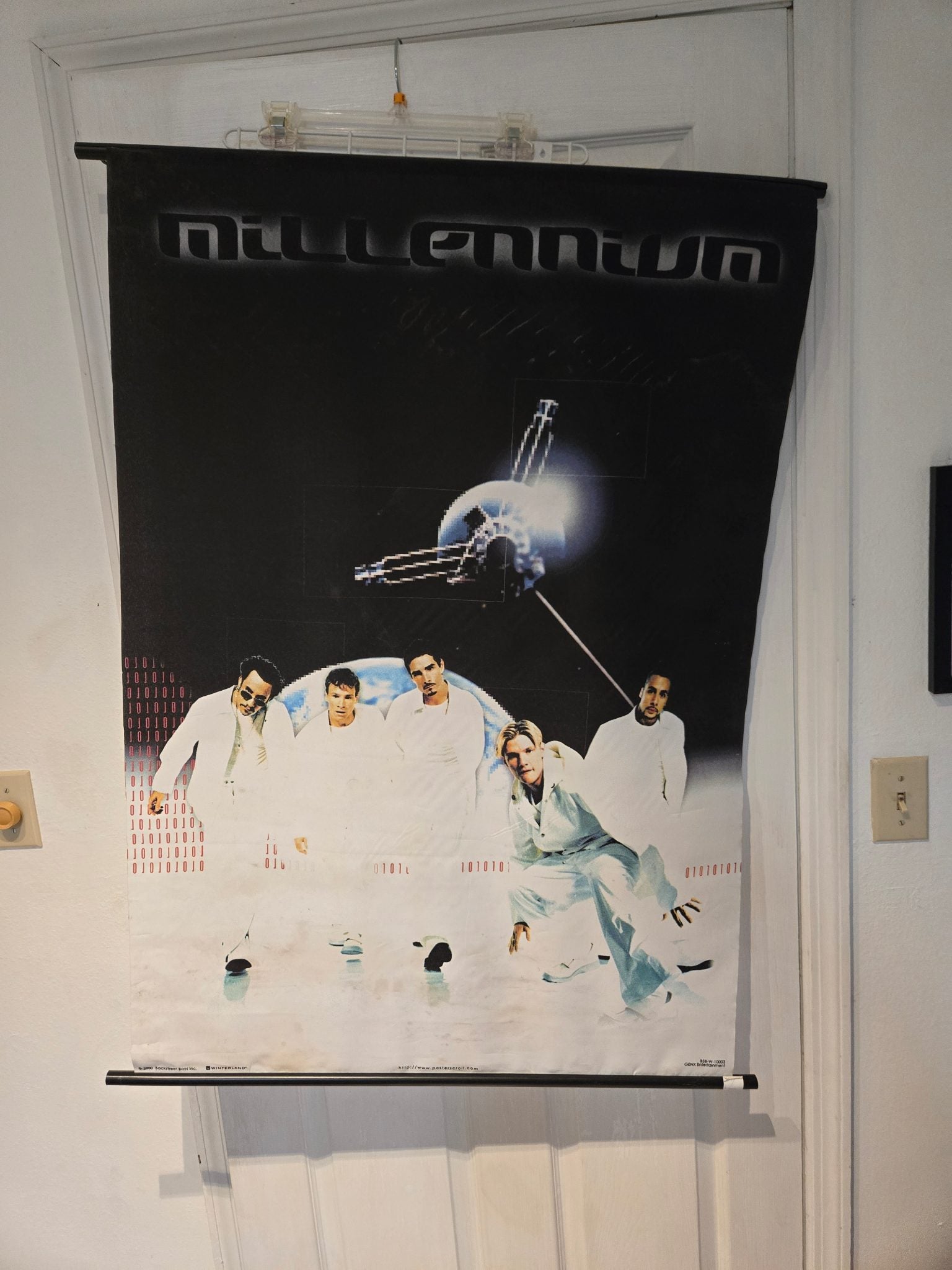 Vintage Y2K Backstreet Boys Millenium Cloth Poster Scroll