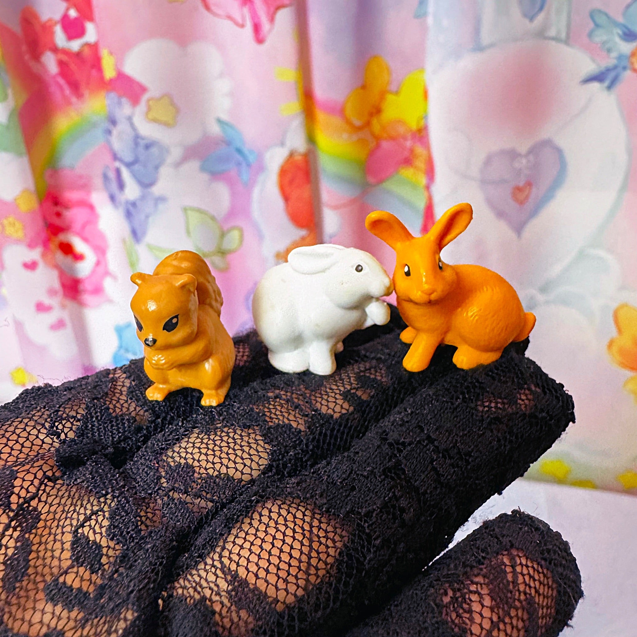 Vintage 90s Barbie Pet - Bunny Rabbit Squirrel Figure Lot