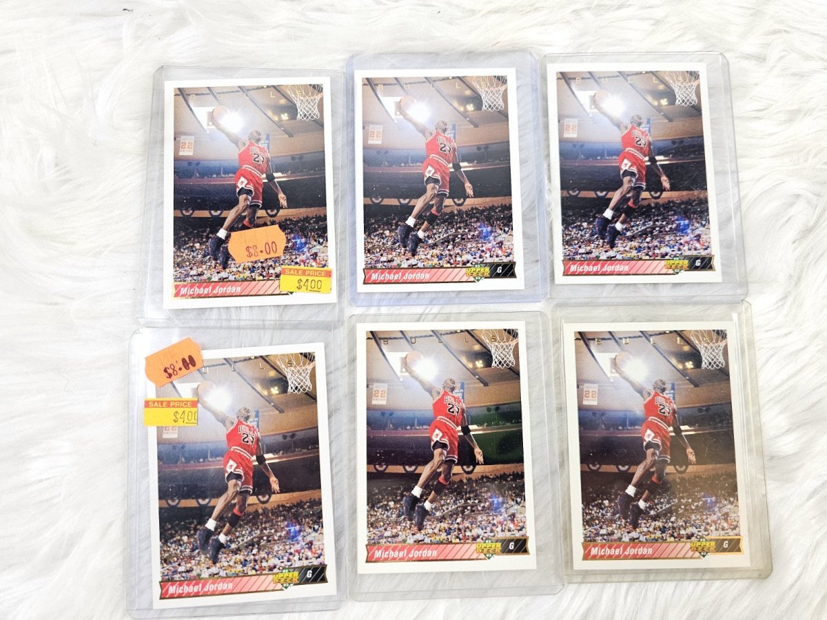 6 1992 - 93 Upper Deck 23 Michael Jordan Chicago Bulls - All In Good Condition - Trading Cards - ThrowbackBuys - The Thrifty Gypsyy Shop