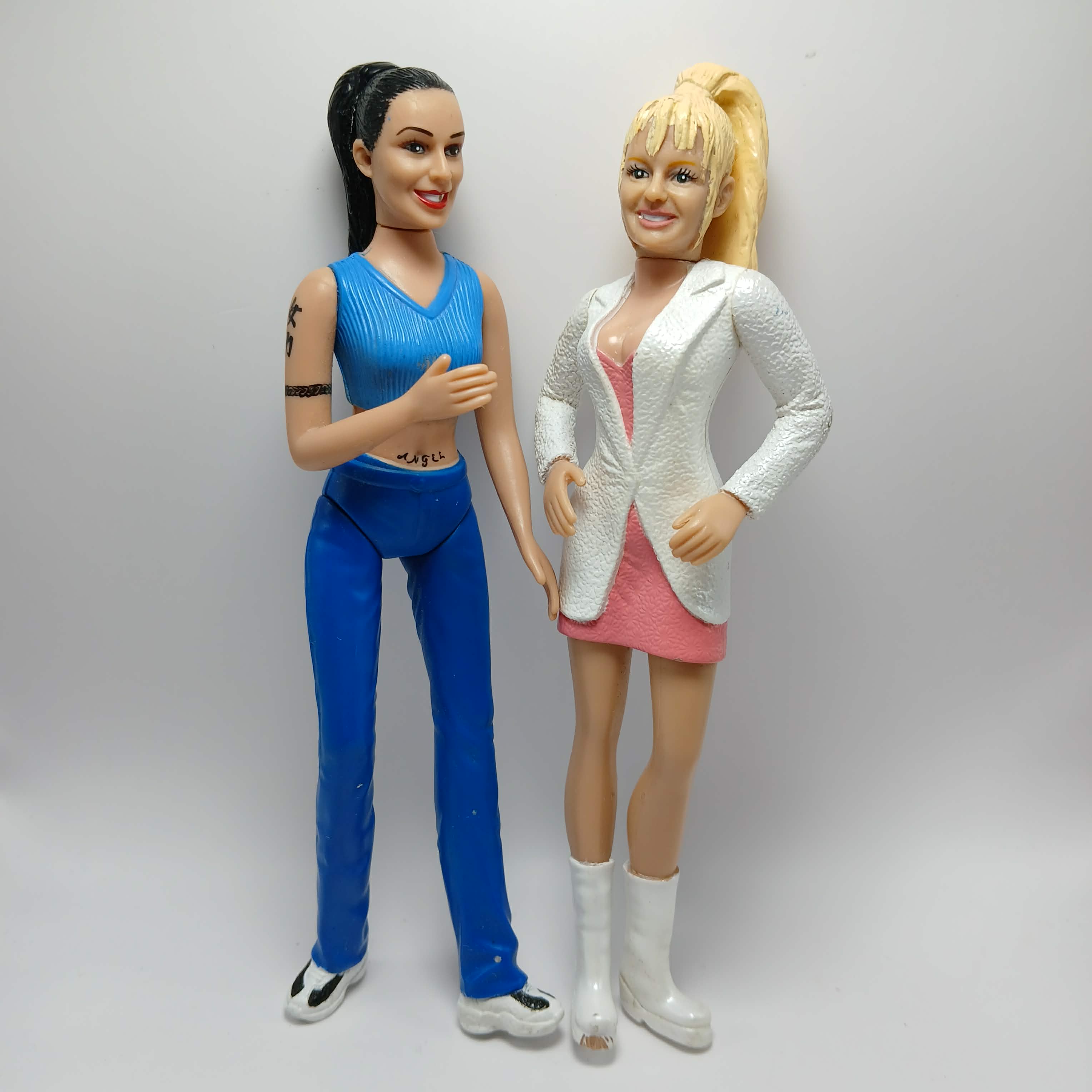 Lot Of 2 Vintage SPICE GIRLS Toy Action Figures SPORTY & BABY SPICE