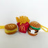 McDonald's Plush Keychains Fries Big Mac Filet-O-Fish 2002