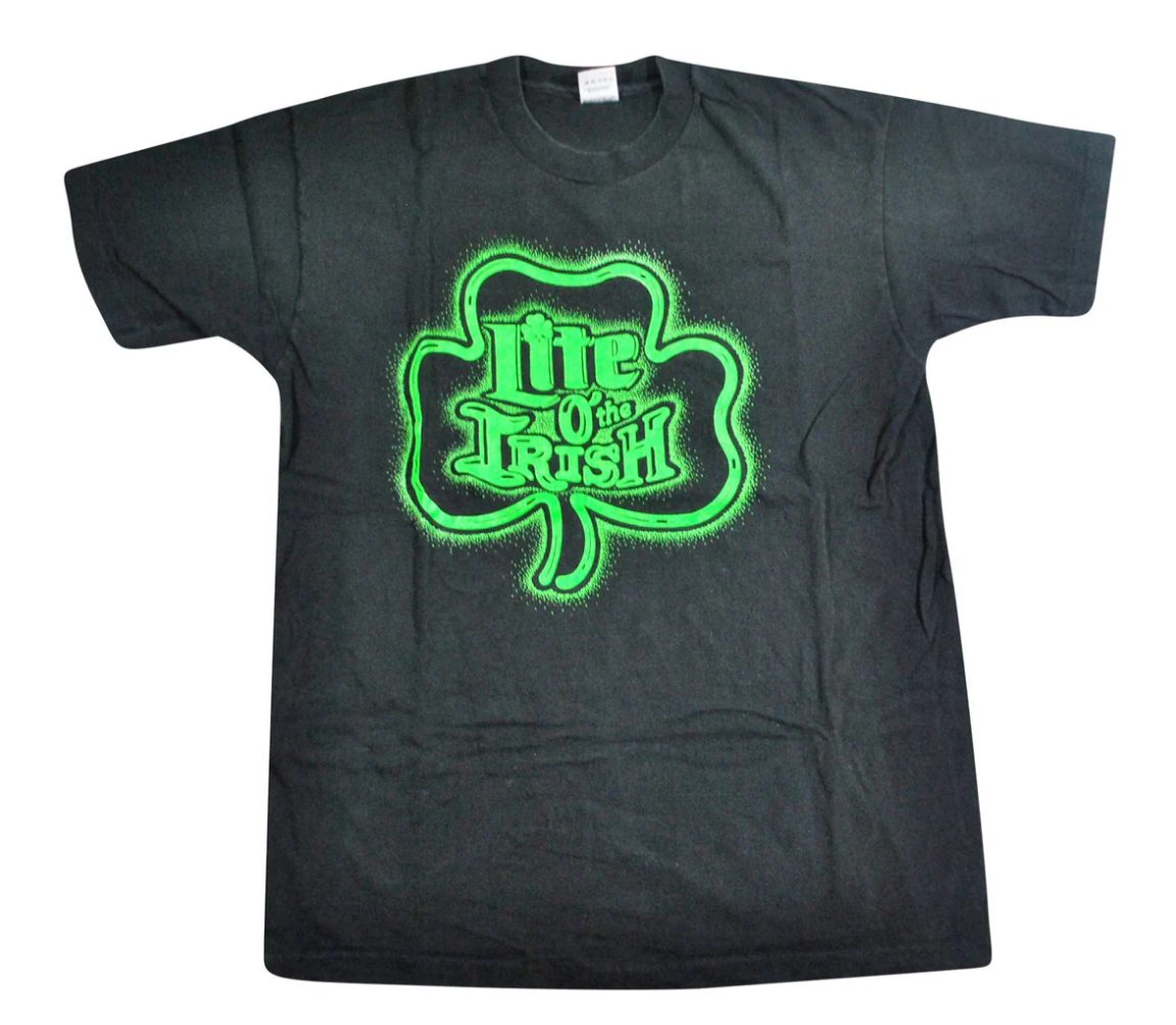 Vintage Lite Beer Lite O' The Irish 90s Shirt Size Large
