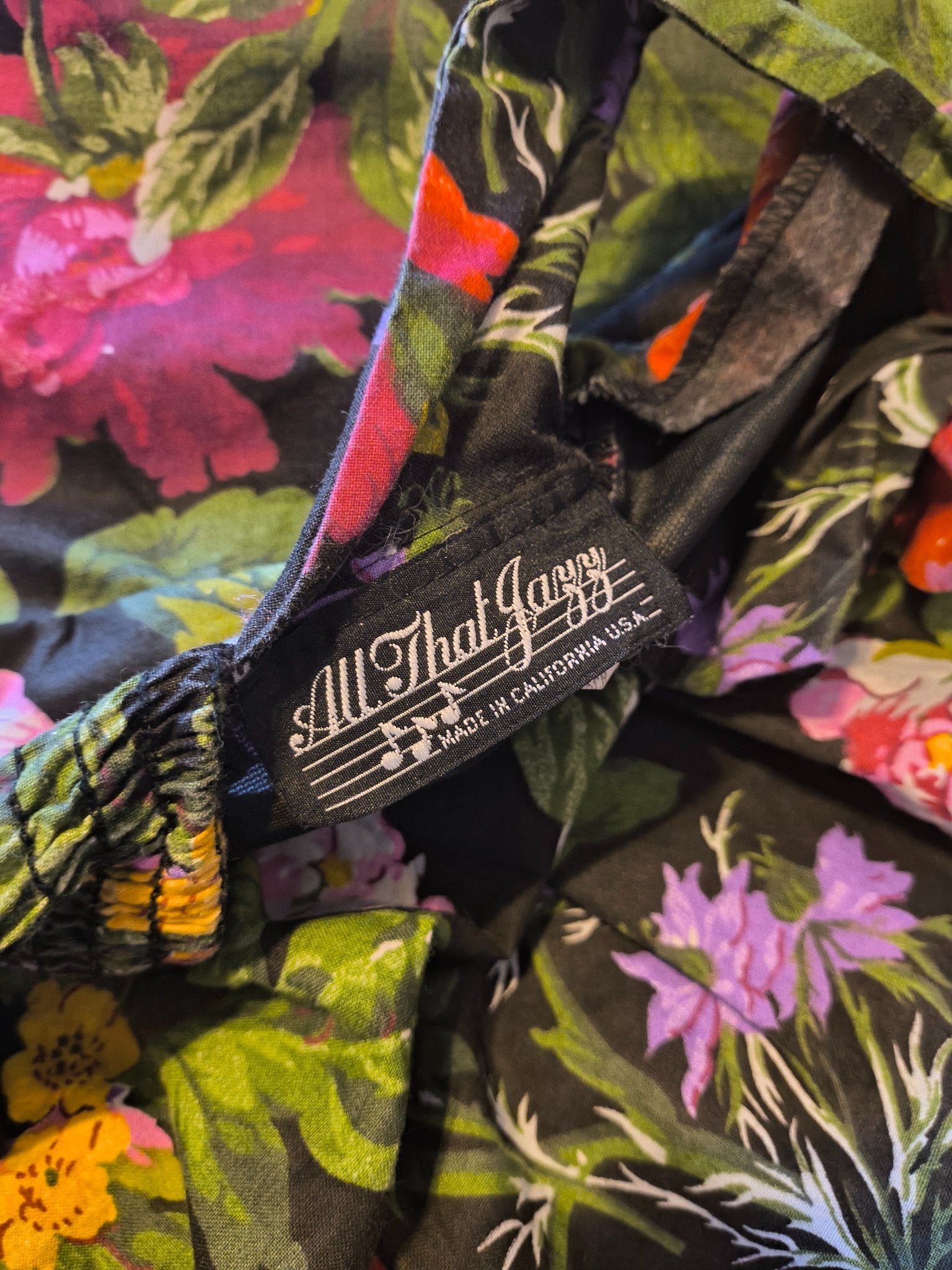 Vintage 'All That Jazz' Floral Dress