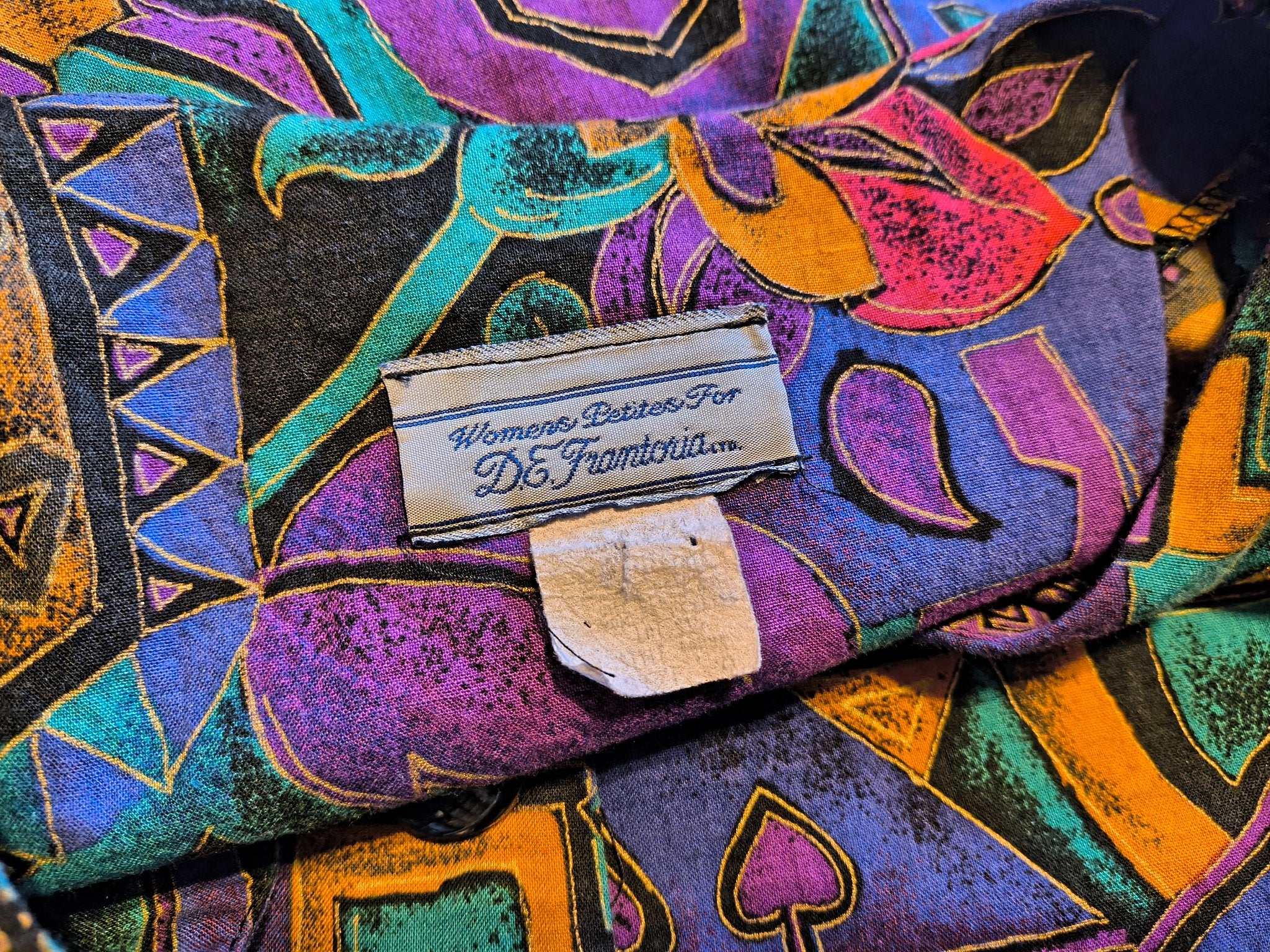 Vintage Global Village Coffeehouse Style Top