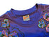 Vintage Painted Purple Flowers Crop Top