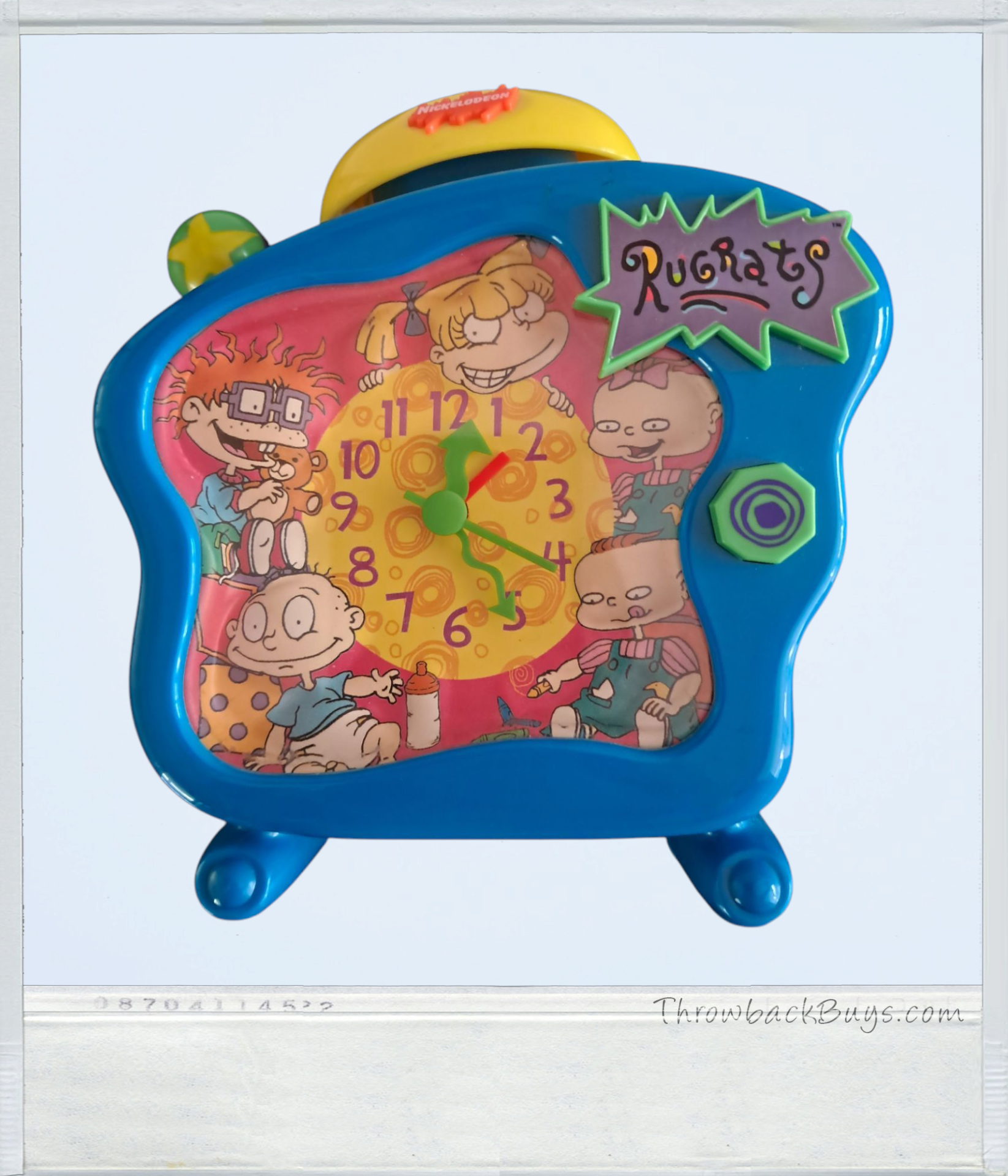 1998 Rugrats Nickelodeon Talking Alarm Clock